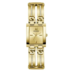 Guess Gold-Tone Square Analog Watch GW0668L2