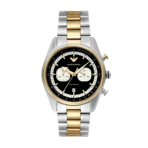 Emporio Armani Chronograph Black Dial Stainless Steel Watch AR11678