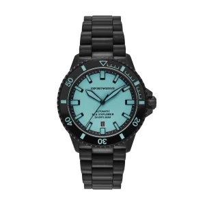 Emporio Armani Sea Explorer Automatic Black Stainless Steel Watch AR60084