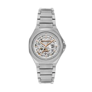 Armani Exchange Automatic Silver Dial Stainless Steel Watch AX4618