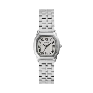 Fossil Harlow Three-Hand Cream Dial Stainless Steel Watch ES5363