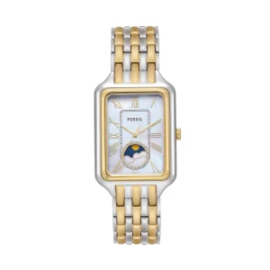 Fossil Raquel Sun Moon Multifunction Two-Tone Stainless Steel Watch ES5399