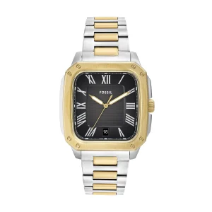 Fossil Crosby Three-Hand Black Dial Stainless Steel Watch FS6123