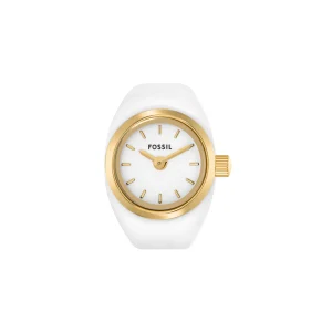 Fossil Two-Hand Gold Stainless Steel Ring Watch ES5412