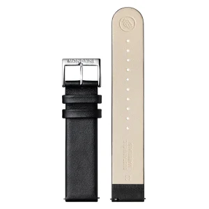 Mondaine Black Vegan Leather 20mm Watch Band  FG16220.20Q
