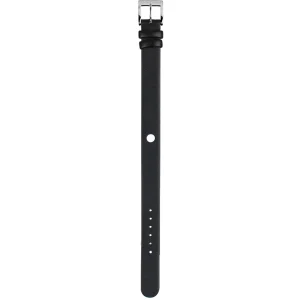 Mondaine Black Genuine Leather Brushed 14mm Watch Band FE17814.20Q.1