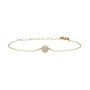 Daniel Wellington Pavé Crystal Pendant Gold Bracelet DW00400641