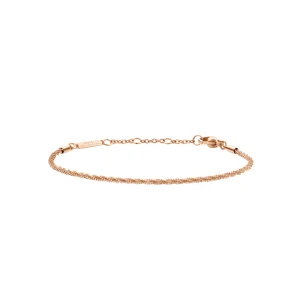 Daniel Wellington 155-185 mm Twisted Chain Rose Gold Bracelet DW00400559