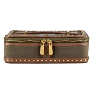 Ida Travel Zip Khaki Jewellery Case 190042