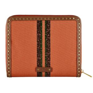 Ida Travel Zip Jewellery Portfolio Orange 190046