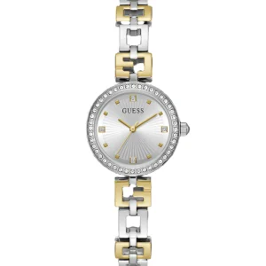 Guess Lady G Silver Dial Two Tone Stainless Steel Watch GW0656L1