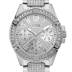Guess Frontier Silver Dial Stainless Steel Watch W1156L1