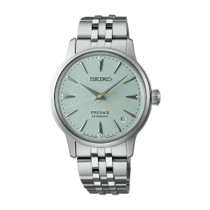 Seiko Presage Daytime 'Frozen Mojito' Automatic Blue Green Dial Watch with Diamonds SRPL63J