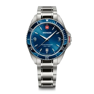 Wenger Executive 40mm Blue Dial Stainless Steel 200M Men's Watch 01.2031.103