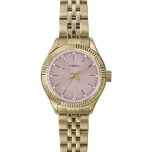 Timex Legacy Mini Pink Dial Gold Stainless Steel Quartz Watch TW2W90800