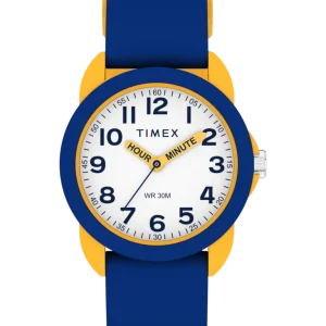 Timex Time Machines Blue and Yellow Silicone Strap Kids Watch TW2W92100