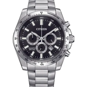 Citizen Quartz Sports Chronograph Black Dial Men's Watch AN8230-59E