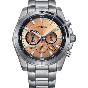 Citizen Quartz Sports Chronograph Brown Dial Men's Watch AN8200-50X