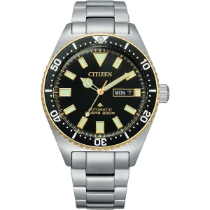 Citizen Promaster Automatic Stainless Steel Strap Black Dial Watch NY0125-83E