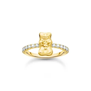 THOMAS SABO Ring with Gold HARIBO goldbear and zirconia