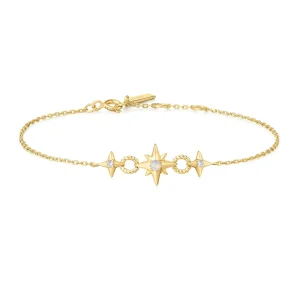 Ania Haie Gold Linked Star Bracelet