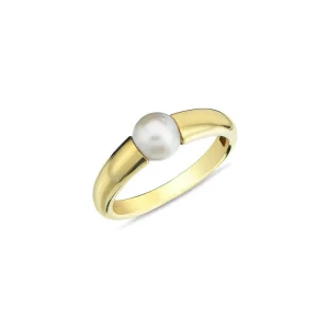 9K Yellow Gold Freshwater Pearl Ring