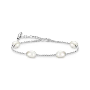 THOMAS SABO Bracelet with Freshwater Pearls in Silver