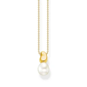 THOMAS SABO Necklace with Pearl Pendant in Gold