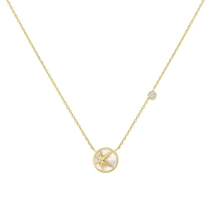 Ania Haie Gold Starry Mother of Pearl Necklace