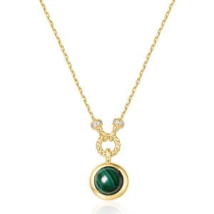 Ania Haie Gold Malachite Reversible Vacation Necklace