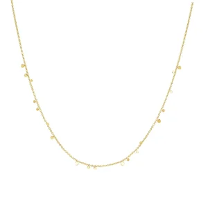 Ania Haie Gold Mini Disc Drop Stacking Necklace
