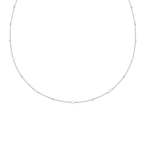 Ania Haie Silver Disc Station Necklace