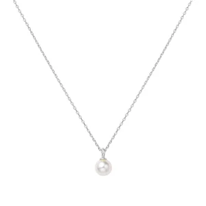 Ania Haie Silver Pearl Drop Pendant Necklace