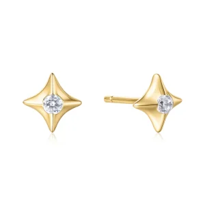 Ania Haie Gold Sparkling Star Stud Earrings