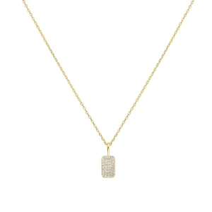 Ania Haie Gold Pave Pendant Necklace