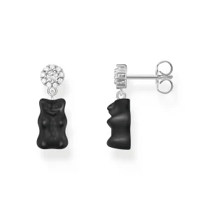 THOMAS SABO Ear Studs with Black Goldbears