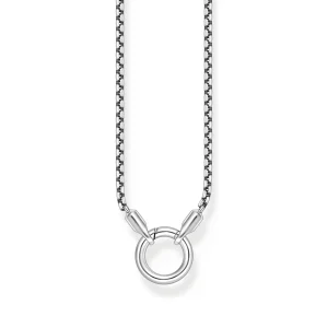 THOMAS SABO Fine Venetian chain in blackened 925 silver