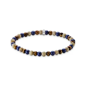 THOMAS SABO Bracelet with brown and blue beads