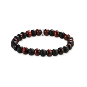 THOMAS SABO Obsidian and red tiger's eye Bracelet