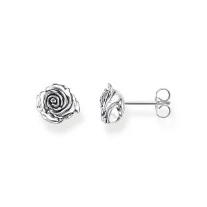 THOMAS SABO Midnight Rose ear studs