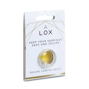 Gold Lox Secure Earring Backs 2 Pair Pack