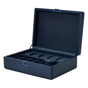 Wolf Earth 5 Piece Watch Box with Storage Midnight Blue 190917