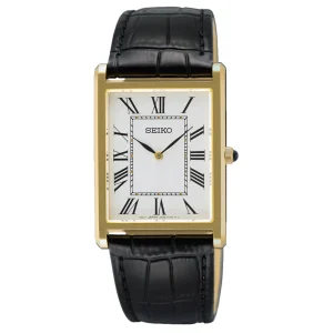Seiko Conceptual Classic Square Case Champagne Dial SWR104P