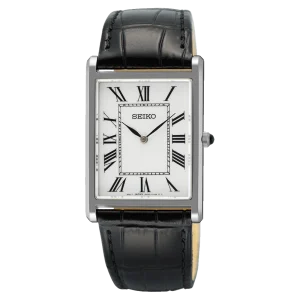 Seiko Conceptual Classic Square Case White Dial SWR103P