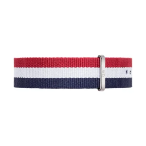Daniel Wellington Cambridge Strap Silver 20mm Watch Band DW00200017