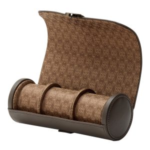 Wolf Earth Triple Watch Roll Coffee 190606