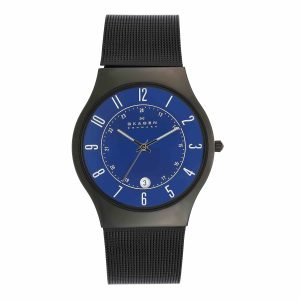 Skagen Royal Blue Dial And Black Signature Skagen Band T233Xltmn - Mens Watch