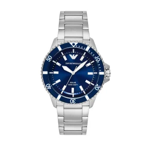 Armani World Explorer Solar Powered Stainless Steel Watch AR11697