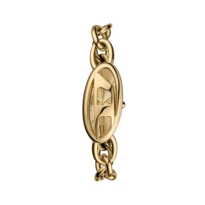 Diesel D-Era Gold Tone Stainless Steel Gold Dial Watch DZ5611