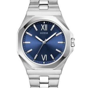 Guess Mens Blue Dial Stainless Steel Watch GW0849G1